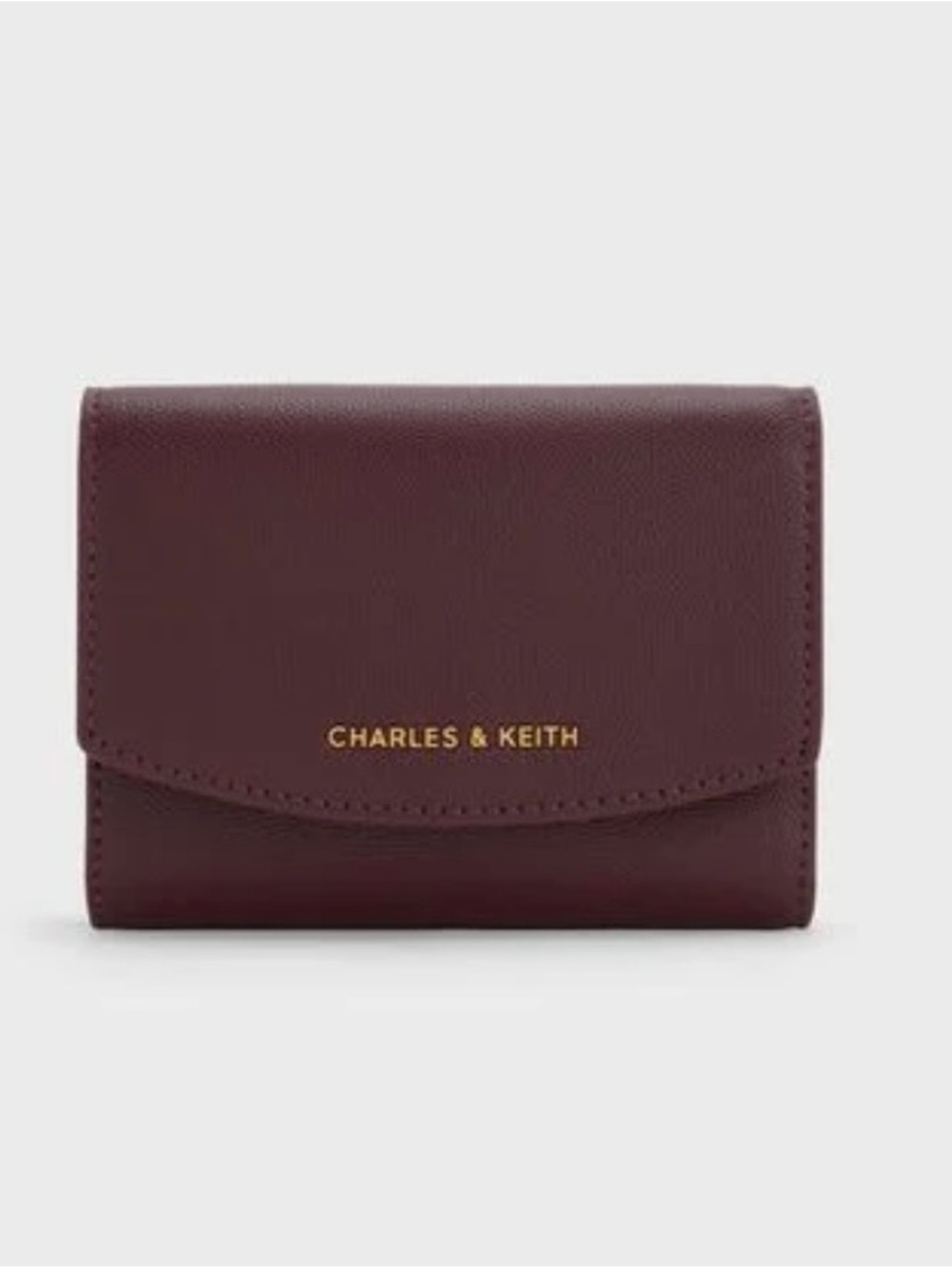 Charles & Keith Briony Curved Flap Wallet